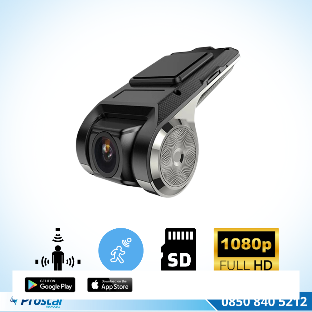 Araç Dvr Sürüş Kaydedici Kamera Usb Full Hd 1080P 170° Geniş Açı