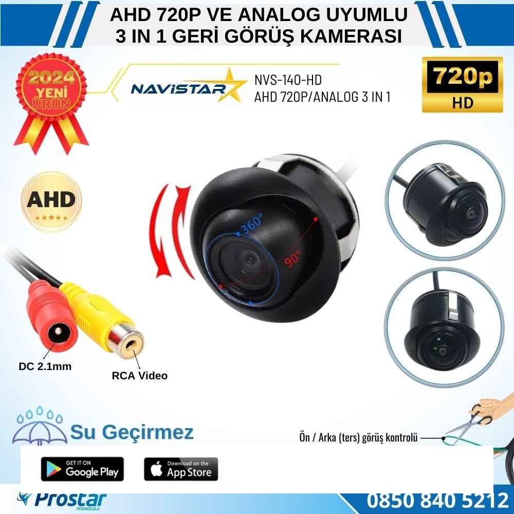Ayarlanabilir Başlıklı AHD 720P ve Analog Pal Çevrilebilir Geri Görüş Kamerası