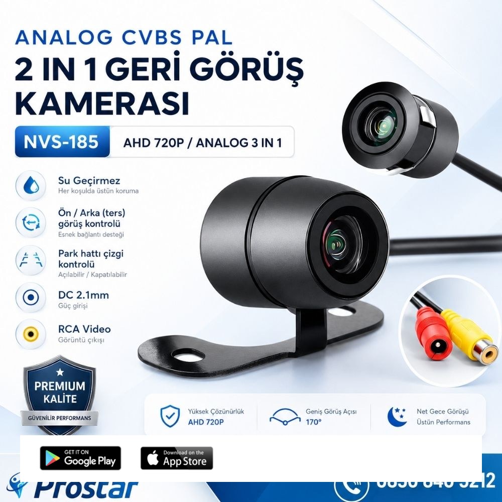 Analog Kelebek Pal Geri Görüş Kamerası