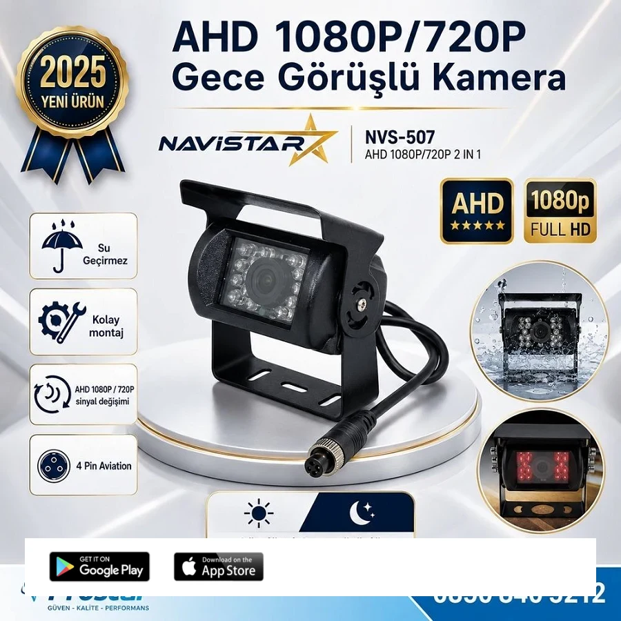 AHD 1080P/720P Çift fonksiyonlu Gece Görüşlü Şapkalı Kamera